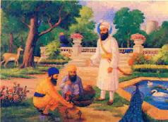 Guru Har Rai Developing Kiratput Sahib.