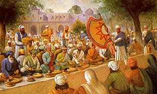 King Akbar visits Guru Amardas