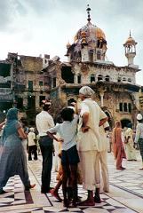 Akal Takht Sahib after Blue-Star