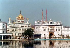 Akal takht with deori