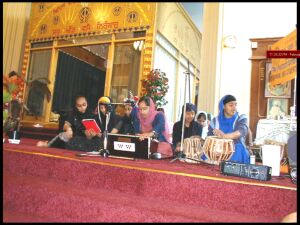 Gurmat Camp 2002 - Performing Keertan at the Darbar Sahib